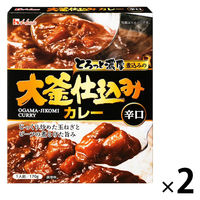 【アウトレット】ハウス食品 大釜仕込みカレー 辛口 170g 1セット（2個） レトルトパウチ