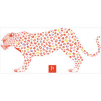 東京ステッカー ウォールステッカー 大判 転写 動物 人気【ヒョウ/OG/S】 TSー0019ーDS （直送品）
