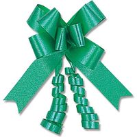 シモジマ リボンボウ 15mm巾 エメラルド 50本入 001410022 1セット(20箱)（直送品）