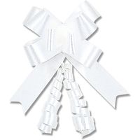 シモジマ リボンボウ 22mm巾 ホワイト 50本入 001410101 1セット(20箱)（直送品）