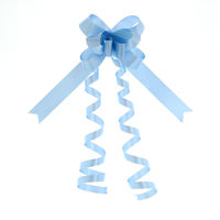 シモジマ リボンボウ 22mm巾 ライトブルー 50本入 001410103 1セット(20箱)（直送品）