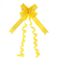 シモジマ リボンボウ 22mm巾 イエロー 50本入 001410105 1セット(20箱)（直送品）