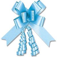 シモジマ リボンボウ 36mm巾 ライトブルー 50本入 001410203 1セット(20箱)（直送品）