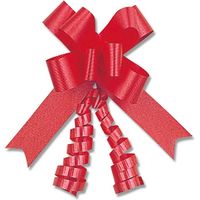 シモジマ リボンボウ 12mm巾 レッド 50本入 001410563 1セット(20箱)（直送品）