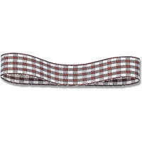 シモジマ ギンガムリボン 14×30 チャ 001412702 1セット(3巻)（直送品）