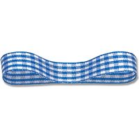 シモジマ HEIKO ギンガムリボン 14×30 アオ 001412709 1セット(1巻入×3巻 合計3巻)（直送品）