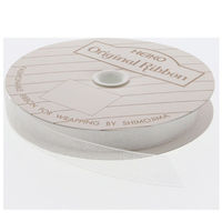 シモジマ HEIKO オーガンジーリボン 12×15 シロ 001420401 1セット(1巻入×6巻 合計6巻)（直送品）