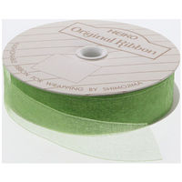 シモジマ HEIKO オーガンジーリボン 18×15 シトロン 001420507 1セット(1巻入×4巻 合計4巻)（直送品）