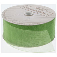 シモジマ HEIKO オーガンジーリボン 36×15 シトロン 001420707 1セット(1巻入×4巻 合計4巻)（直送品）