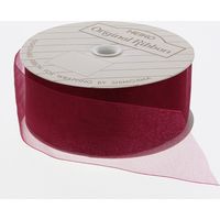 シモジマ HEIKO オーガンジーリボン 36×15 ワイン 001420719 1セット(1巻入×4巻 合計4巻)（直送品）