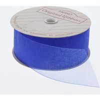 シモジマ HEIKO オーガンジーリボン 36×15 アオ 001420721 1セット(1巻入×4巻 合計4巻)（直送品）