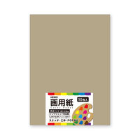 シモジマ 画用紙 A4 バーチグレイ 002163715 1セット（10束）（直送品）
