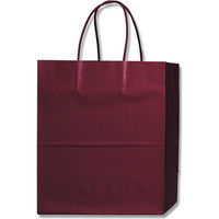 【ケース販売】HEIKO 紙袋 PBスムースバッグ M-1 ワイン(MT) 003136208 1ケース(10枚×5袋 計50枚)（直送品）