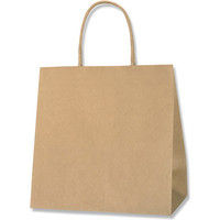 【ケース販売】HEIKO 紙袋 スムースバッグ 26-16 未晒無地 003155597 1ケース(25枚入×8袋 合計200枚)（直送品）