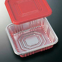 【ケース販売】中央化学 弁当容器 共蓋セット DX-HS-22 004440167 1ケース(50枚入×8袋 合計400枚)（直送品）