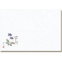 長井紙業 和風テーブルマット 輝シリーズ No.5すみれとぜんまい 004660205 1セット(100枚入×10袋 合計1000枚)（直送品）