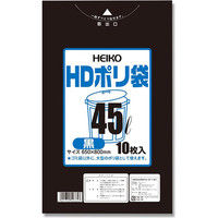 シモジマ HDポリ袋 #012 45L 黒 006601302 1セット（10枚入×100）（直送品）