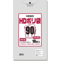 シモジマ HDポリ袋 #018 90L ナチュラル 006601370 1セット（10枚入×30）（直送品）