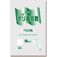 シモジマ Nポリ風呂敷 700角 透明 水玉 006685206 1セット（10枚入×100）（直送品）