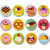 シモジマ ギフトシール スイーツ 007063877 1セット(1束(96片)×10)