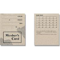 シモジマ メンバーズカード 2ツ折 縦開き H391-01 007239101 1セット（10束）（直送品）
