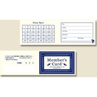 シモジマ メンバーズカード 2ツ折 横開き H393-03 007239303 1セット（10束）（直送品）