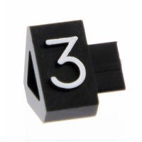 友屋 07106WH3 プライスキューブ M 白 （3） 007306593 1セット（10袋）（直送品）