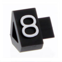 友屋 07106WH8 プライスキューブ M 白 （8） 007306598 1セット（10袋）（直送品）