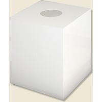 友屋 30862WHT アクリル抽選箱 白 007306936 1セット(10個)（直送品）