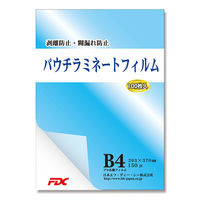 日本エフ･ディー･シー プレミアムパウチラミネートフィルム 150μ B4 007320566 1セット(100枚入×5冊)（直送品）