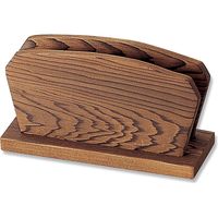 えいむ BS-5 焼杉メニュー立て(L) 007326142 1セット(1個×10個)（直送品）