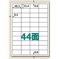 UPRL44A-100 楽貼ラベル 44面 007430183 1セット（5冊）（直送品）