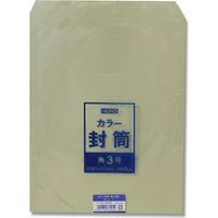 【ケース販売】シモジマ HEIKO カラー封筒 角3 グレー 007529405  1ケース(100袋入×5袋 合計500袋)（直送品）