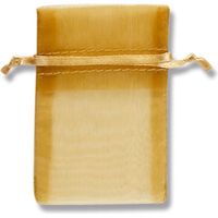 【ケース販売】HEIKO 巾着袋 オーガンジーバッグ SS ゴールド 008705002  1ケース(10枚×10束 計100枚)（直送品）