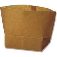 【ケース販売】ロー引き袋 亀底タイプ 亀底 W-2 008735300  1ケース(20枚入×25束 合計500枚)（直送品）