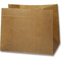 【ケース販売】ロー引き袋 角底タイプ 角底 W-1 008735308  1ケース(20枚入×50束 合計1000枚)（直送品）