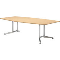 プラス 会議テーブル スタンダードテーブル ラウンド天板 幅2400mm