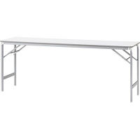 【組立設置付】プラス 会議テーブル 折りたたみテーブル 幅1800×奥行600×高さ700 mm ホワイト YT-e620 1台（直送品）