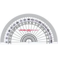パルカラー分度器 PP-12 10枚 西敬（直送品）
