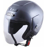 TNK工業 TNK ZR-10 シールド付きジェットヘルメット チタンシルバー Fサイズ 510410（直送品）