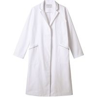 住商モンブラン ドクターコート レディス 白×グレー 5L 71-090 1枚　白衣　ドクターコート（直送品）