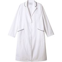 住商モンブラン ドクターコート レディス 白×ネイビー 5L 71-099 1枚　白衣　ドクターコート（直送品）