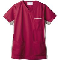 住商モンブラン 男女兼用スクラブ バーガンディ×グレー 3L 72-912 1枚　スクラブ（直送品）