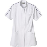 住商モンブラン ジャケット レディス 半袖 白×ブルー LL JU802-13（直送品）