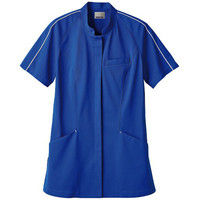 住商モンブラン ジャケット レディス 半袖 ブルー×白 LL JU802-31（直送品）