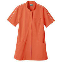 住商モンブラン ジャケット レディス 半袖 オレンジ×白 LL JU802-81（直送品）