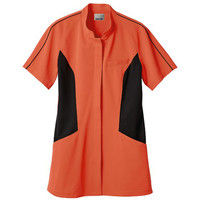 住商モンブラン ジャケット レディス 半袖 オレンジ×黒 5L JU803-80（直送品）