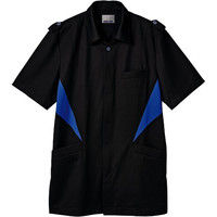 住商モンブラン ジャケット メンズ 半袖 黒×ブルー M JU851-03（直送品）