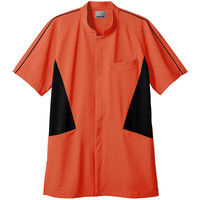 住商モンブラン ジャケット メンズ 半袖 オレンジ×黒 7L JU853-80（直送品）