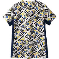 住商モンブラン 男女兼用スクラブ ホワイト×ネイビー L MU601-15 1枚　スクラブ（直送品）